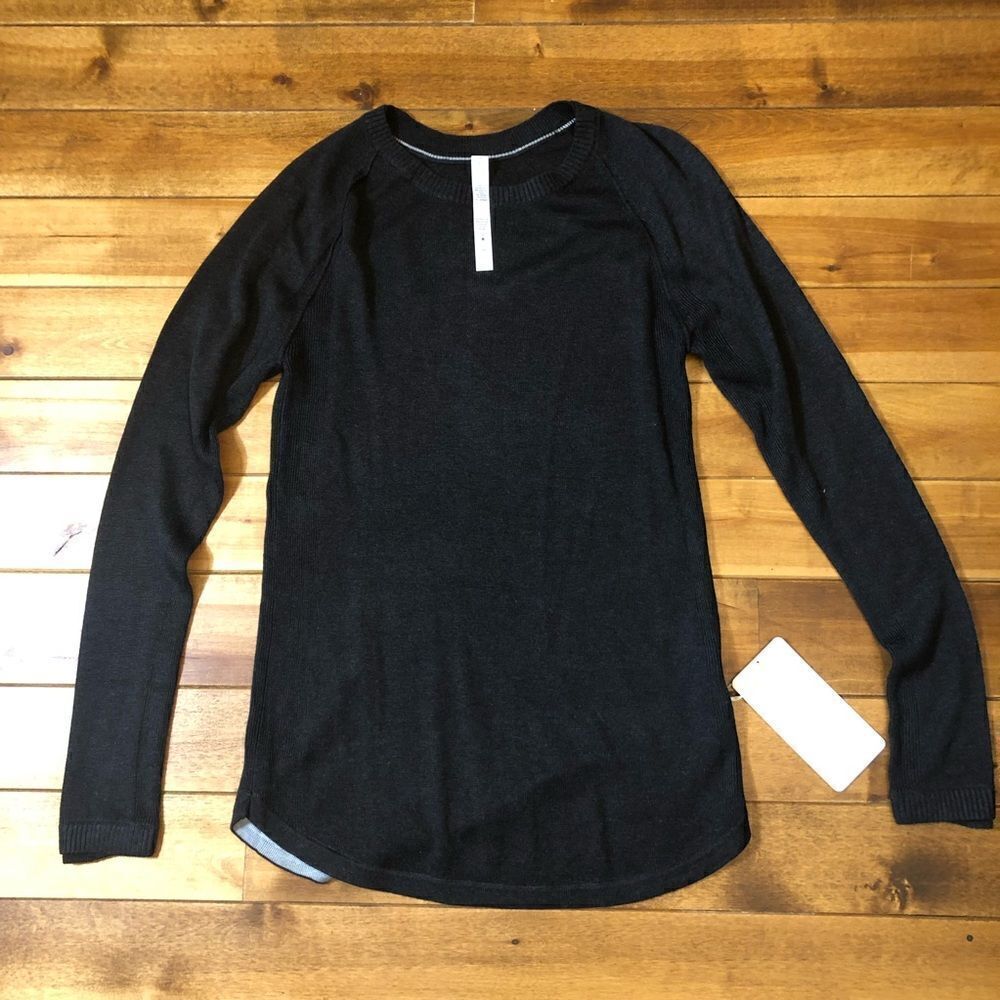 Lululemon Sunshine Coast sweater black size 8